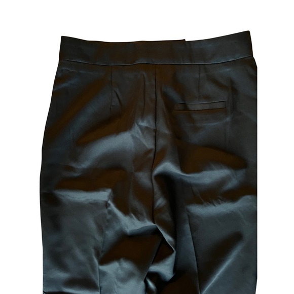 Commense Wide Leg Trousers High Waist Dress Pants Black Career Slit Hem M - Picture 7 of 7